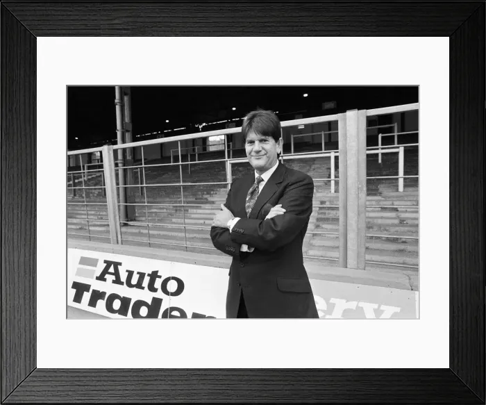 Framed Print : John Madejski, the new Chairman of Reading Football Club. 1st December 1990 Framed Print : John Madejski, the new Chairman of Reading Football Club. 1st December 1990