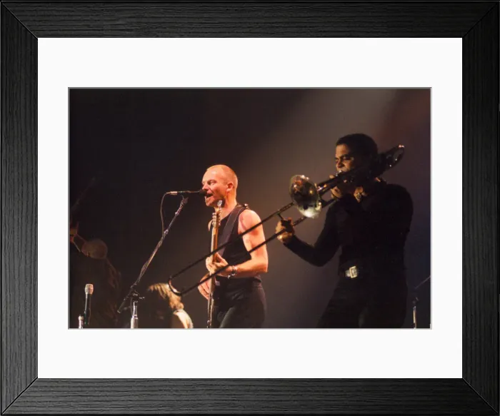 Framed Print : Singer / songwriter Sting in concert at the Newcastle Arena, 24th November 1996 Framed Print : Singer / songwriter Sting in concert at the Newcastle Arena, 24th November 1996