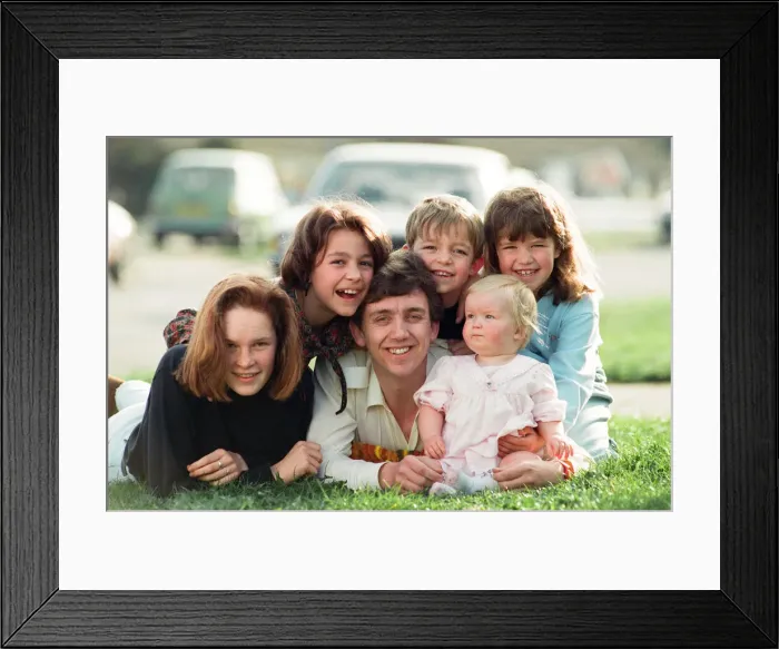 Framed Print : Steven Hurley, winner of Coventry Superdad of the Year, pictured with his five children Framed Print : Steven Hurley, winner of Coventry Superdad of the Year, pictured with his five children