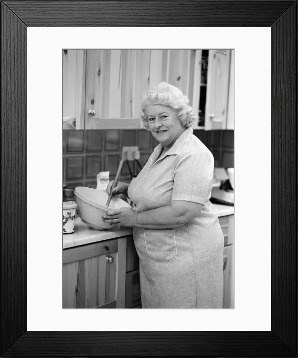 Framed Print : Hazel Adair, authoress and TV producer lives right in the country where she does most of Framed Print : Hazel Adair, authoress and TV producer lives right in the country where she does most of