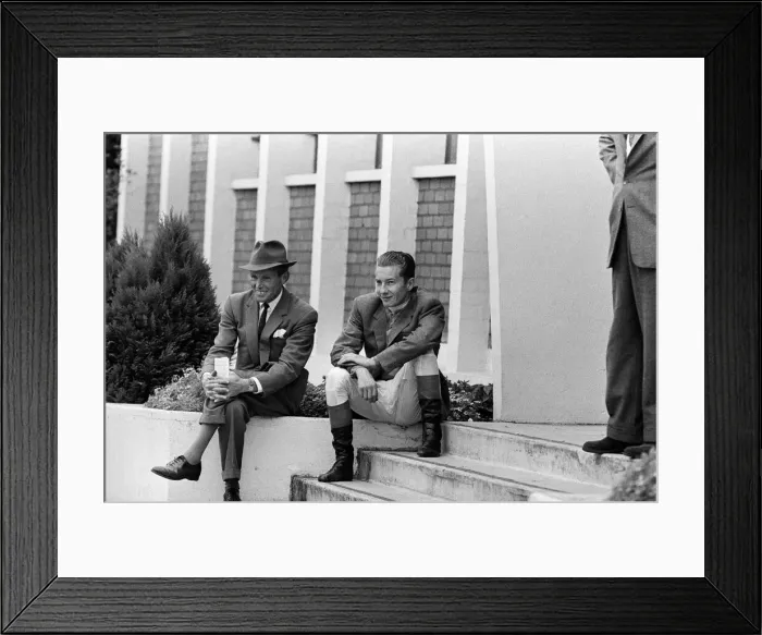 Framed Print : Racing at Windsor race course. Lester Piggott rides again after a two month suspension Framed Print : Racing at Windsor race course. Lester Piggott rides again after a two month suspension