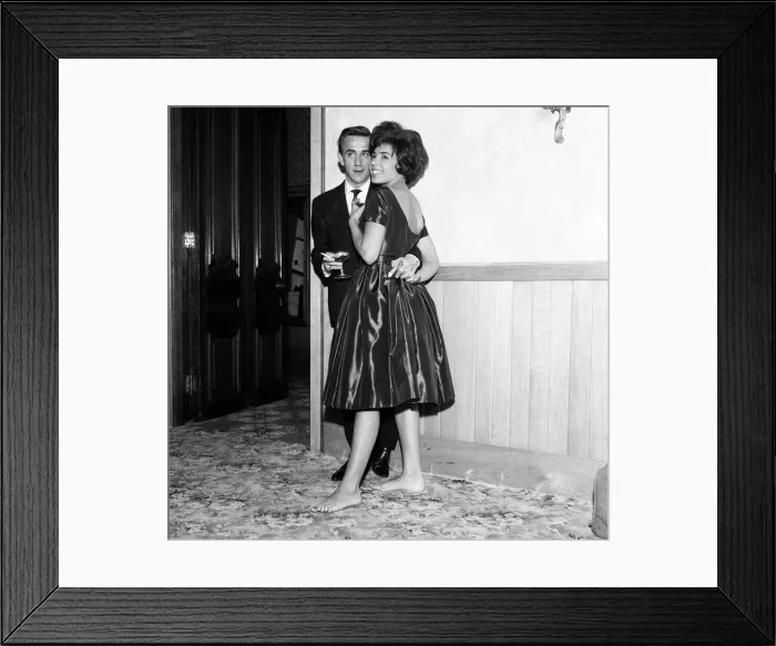 Framed Print : Shirley Bassey, the dynamic singer from Tiger Bay, is to marry film director Kenneth Hume