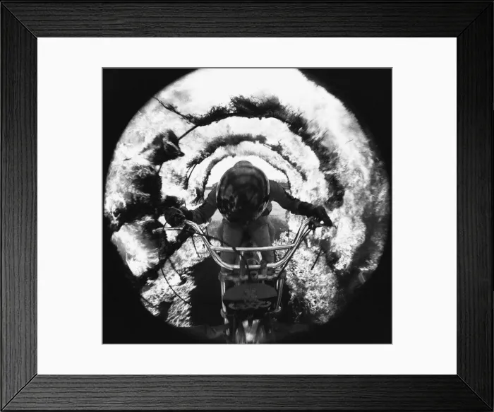 Framed Print : Bombardier Derek Shipley of the Royal Artillery Motorcycle Display Team seen here Framed Print : Bombardier Derek Shipley of the Royal Artillery Motorcycle Display Team seen here