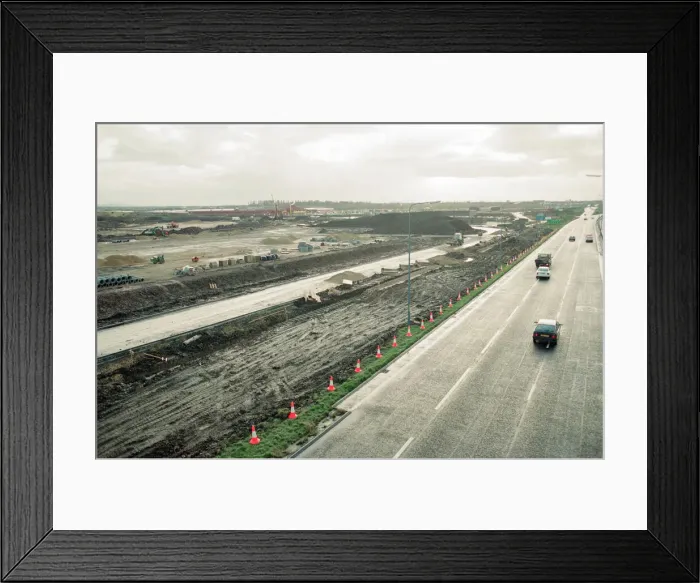 Framed Print : Construction of Teesside Retail Park and Leisure Centre Framed Print : Construction of Teesside Retail Park and Leisure Centre