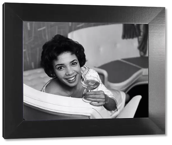 Shirley Bassey in her new house in central London, where she held a house warming party