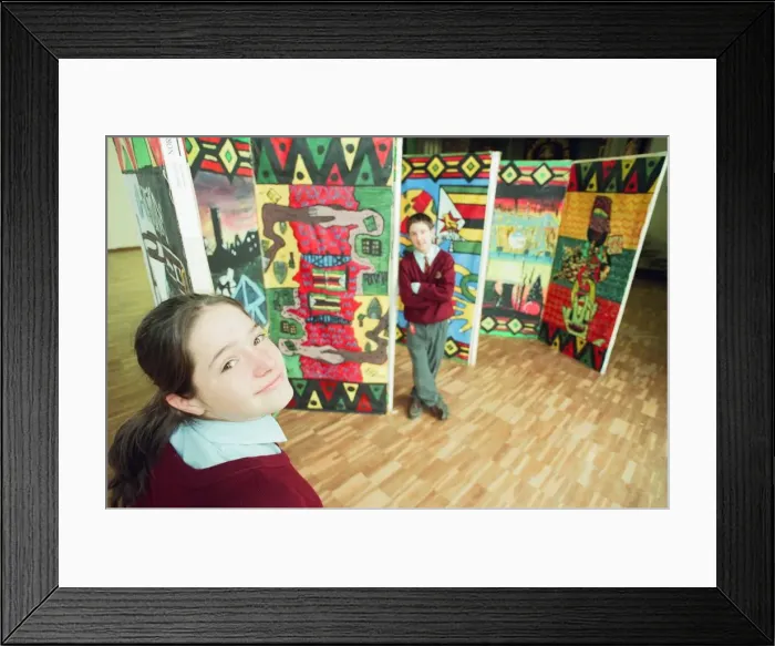 Framed Print : Newlands School, Middlesbrough, 17th November 1997. Cultural Education Framed Print : Newlands School, Middlesbrough, 17th November 1997. Cultural Education