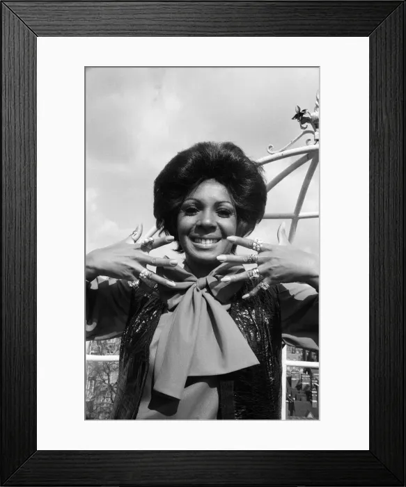 Framed Print : Shirley Bassey is back in London after an absence of two years Framed Print : Shirley Bassey is back in London after an absence of two years