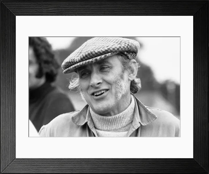 Framed Print : Spike Milligan on location filming the Nuns Olympics for his new tv series Framed Print : Spike Milligan on location filming the Nuns Olympics for his new tv series