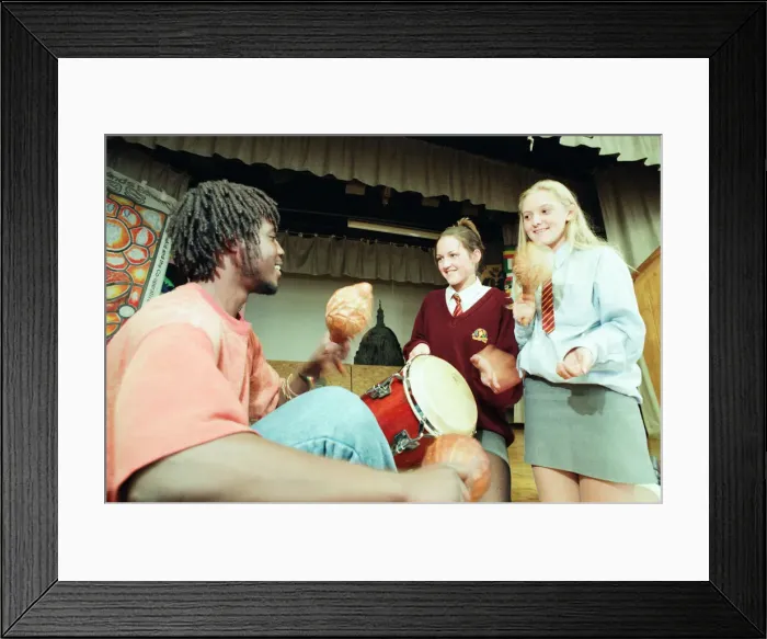 Framed Print : Newlands School, Middlesbrough, 8th October 1997. Cultural Education Framed Print : Newlands School, Middlesbrough, 8th October 1997. Cultural Education