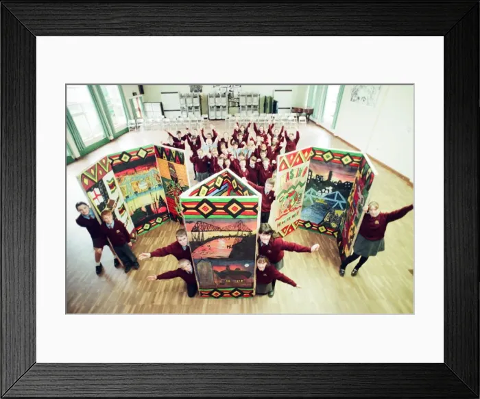Framed Print : Newlands School, Middlesbrough, 17th November 1997. Cultural Education Framed Print : Newlands School, Middlesbrough, 17th November 1997. Cultural Education