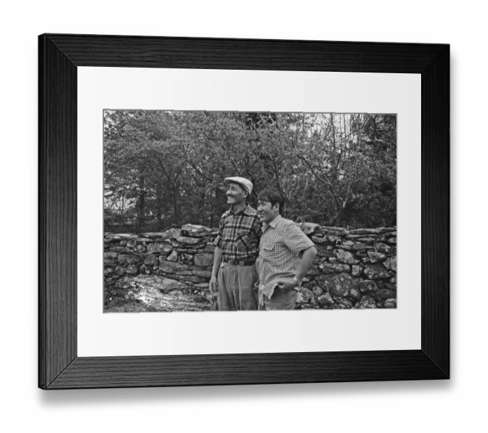 Framed Print : Picture shows Sherpa Tensing ((left) and Sherpa Gombu, the man who has been to Everest