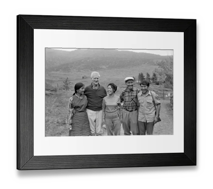 Framed Print : Picture shows LEFT TO RIGHT Sitar Gombu, Lord Hunt, Daku Tensing Framed Print : Picture shows LEFT TO RIGHT Sitar Gombu, Lord Hunt, Daku Tensing