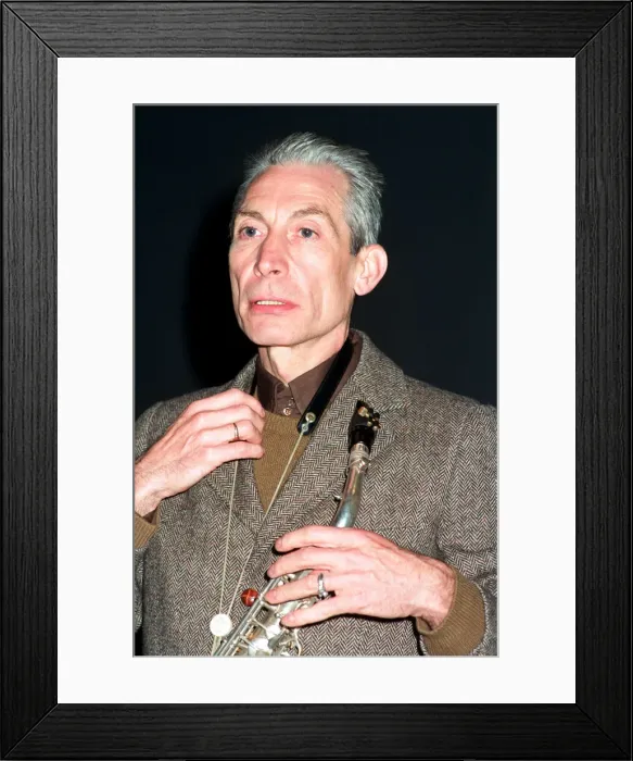 Framed Print : Charlie Watts, The Rolling Stones drummer, at Ronnie Scott s Framed Print : Charlie Watts, The Rolling Stones drummer, at Ronnie Scott s