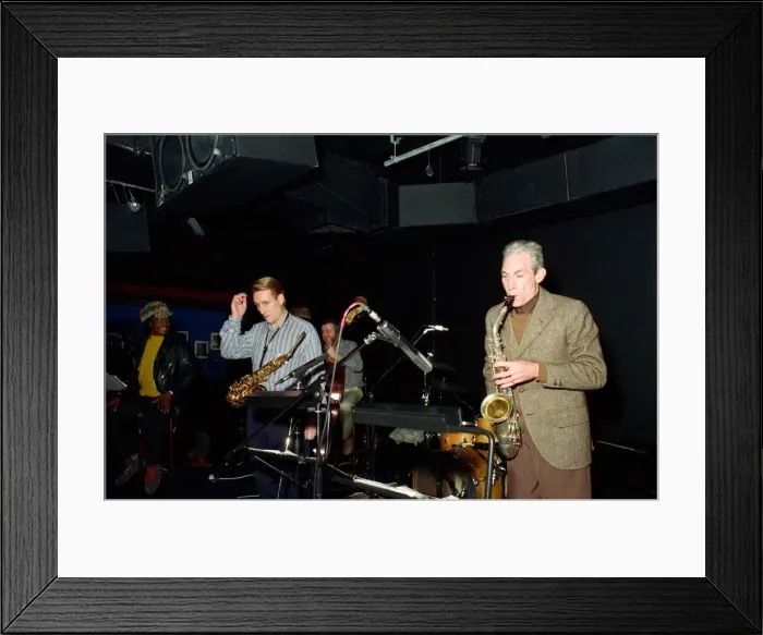 Framed Print : Charlie Watts, The Rolling Stones drummer (right), at Ronnie Scott s Framed Print : Charlie Watts, The Rolling Stones drummer (right), at Ronnie Scott s