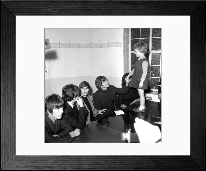 Framed Print : The Beatles The Beatles backstage at the Bradford Gaumont Framed Print : The Beatles The Beatles backstage at the Bradford Gaumont