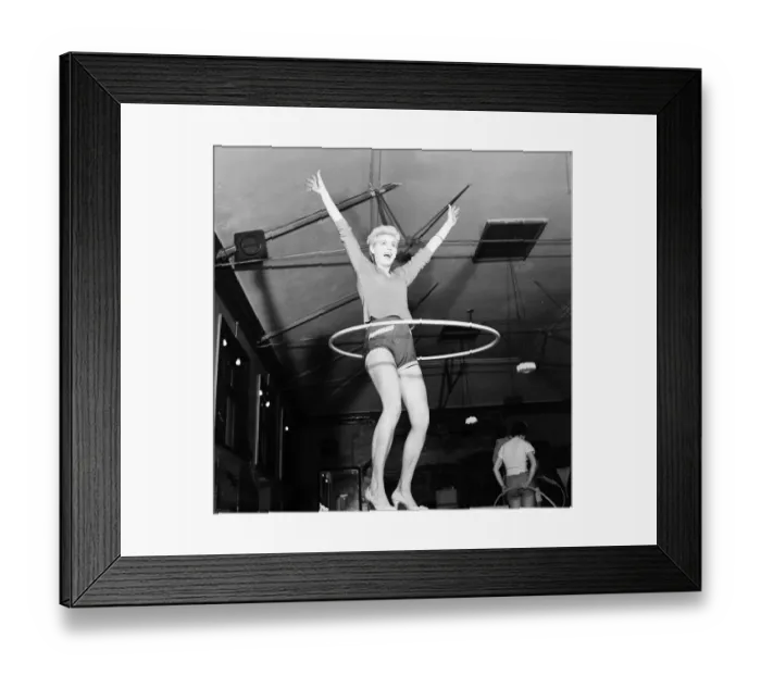Framed Print : The Vernon Girls, singing and dance group, pictured trying out Hula hoops during
