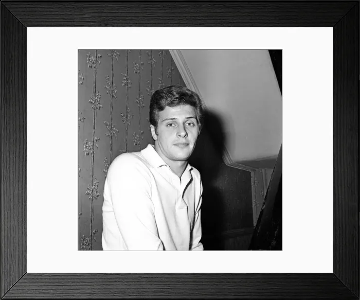 Framed Print : Pete Best, former Beatles drummer, at home in Hymans Green