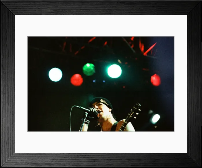 Framed Print : Red Hot Chili Peppers headline Reading Festival. Anthony Kiedis. 29th August 1994