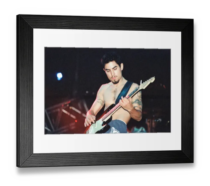 Framed Print : Red Hot Chili Peppers headline Reading Festival. Dave Navarro. 29th August 1994