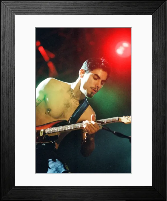 Framed Print : Red Hot Chili Peppers headline Reading Festival. Dave Navarro. 29th August 1994