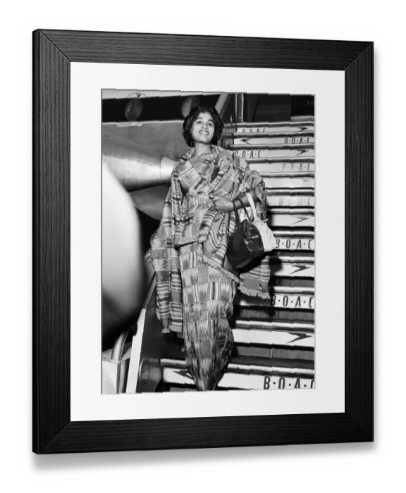 Framed Print : Star Annan representing Miss Ghana in the upcoming Miss World beauty competition