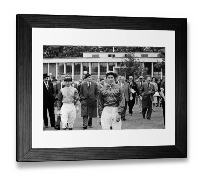 Framed Print : Racing at Windsor race course. Lester Piggott rides again after a two month suspension Framed Print : Racing at Windsor race course. Lester Piggott rides again after a two month suspension