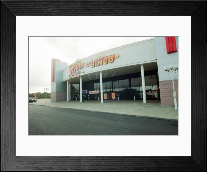Framed Print : Teesside Retail Park and Leisure Centre, split between the unity authorities of Framed Print : Teesside Retail Park and Leisure Centre, split between the unity authorities of