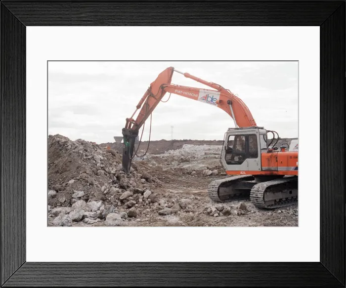 Framed Print : Construction site of Teesside Retail Park and Leisure Centre Framed Print : Construction site of Teesside Retail Park and Leisure Centre