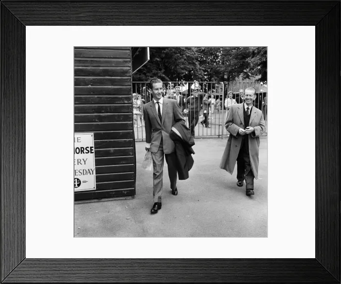 Framed Print : Racing at Windsor race course. Lester Piggott rides again after a two month suspension