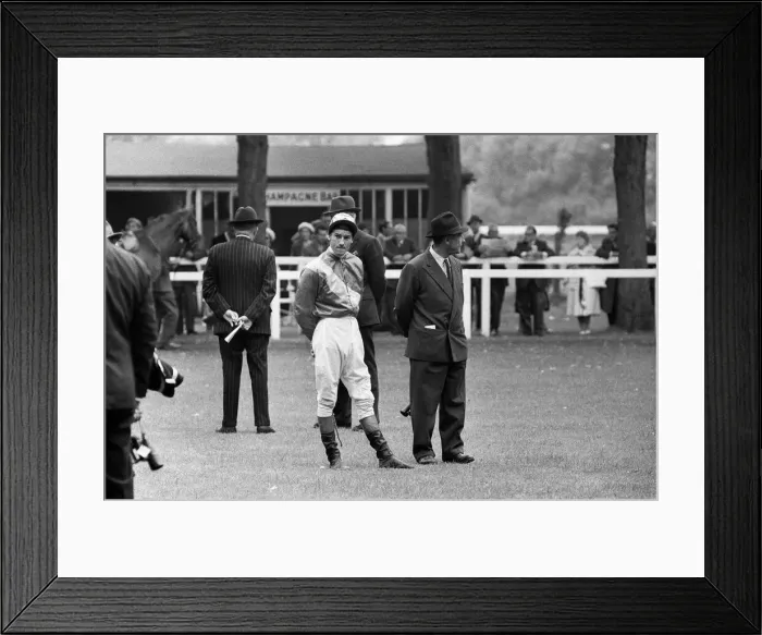 Framed Print : Racing at Windsor race course. Lester Piggott rides again after a two month suspension Framed Print : Racing at Windsor race course. Lester Piggott rides again after a two month suspension