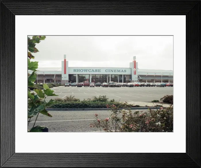 Framed Print : Teesside Retail Park and Leisure Centre, split between the unity authorities of Framed Print : Teesside Retail Park and Leisure Centre, split between the unity authorities of