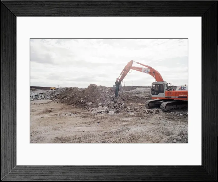 Framed Print : Construction site of Teesside Retail Park and Leisure Centre Framed Print : Construction site of Teesside Retail Park and Leisure Centre