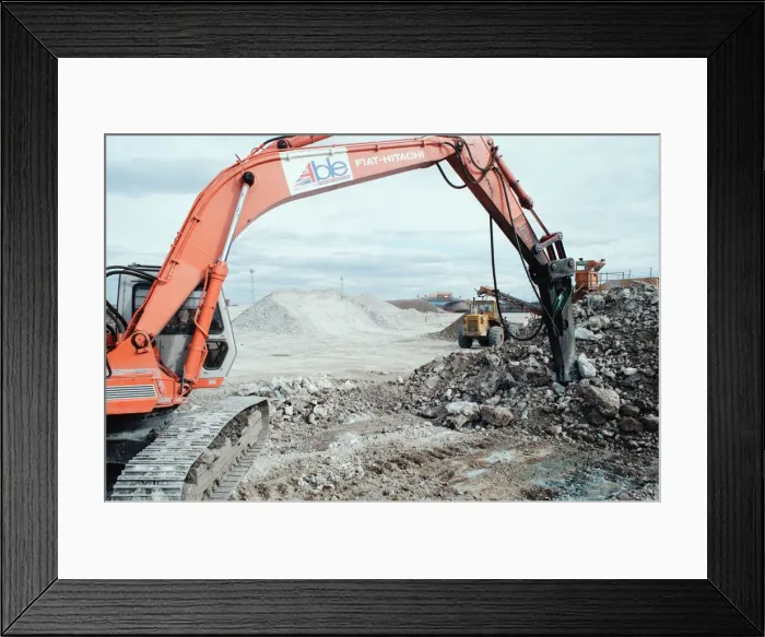 Framed Print : Construction site of Teesside Retail Park and Leisure Centre Framed Print : Construction site of Teesside Retail Park and Leisure Centre