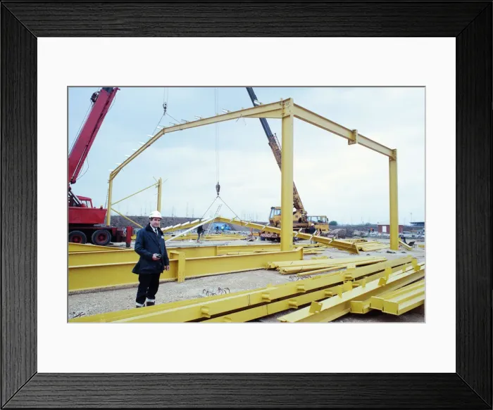 Framed Print : Construction site of Teesside Retail Park and Leisure Centre Framed Print : Construction site of Teesside Retail Park and Leisure Centre