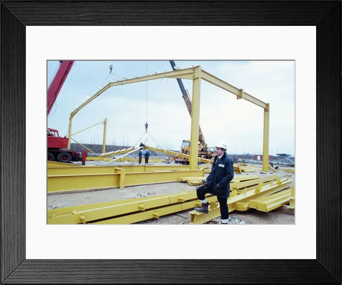 Framed Print : Construction site of Teesside Retail Park and Leisure Centre Framed Print : Construction site of Teesside Retail Park and Leisure Centre