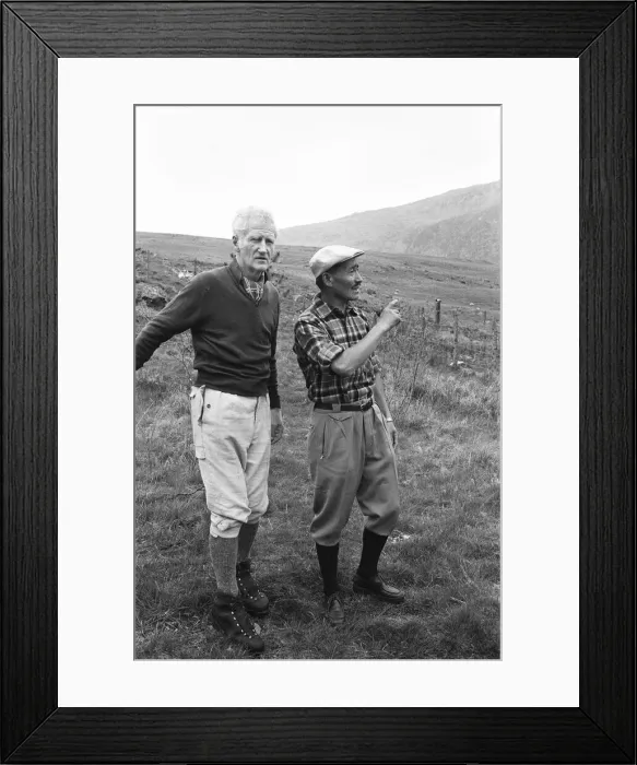 Framed Print : Picture shows Lord Hunt (left) and Sherpa Tensing Norgay (Sherpa Tenzing Norgay Framed Print : Picture shows Lord Hunt (left) and Sherpa Tensing Norgay (Sherpa Tenzing Norgay
