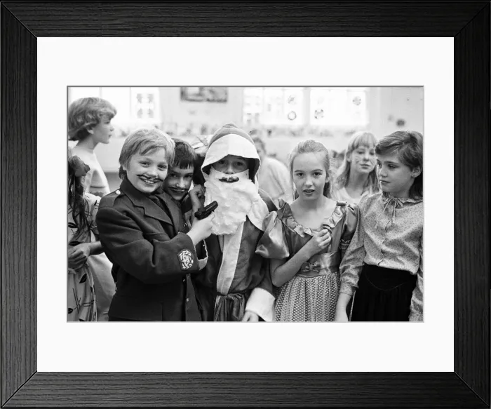 Framed Print : Christmas Show at Battle Primary School, Reading, 13th December 1985