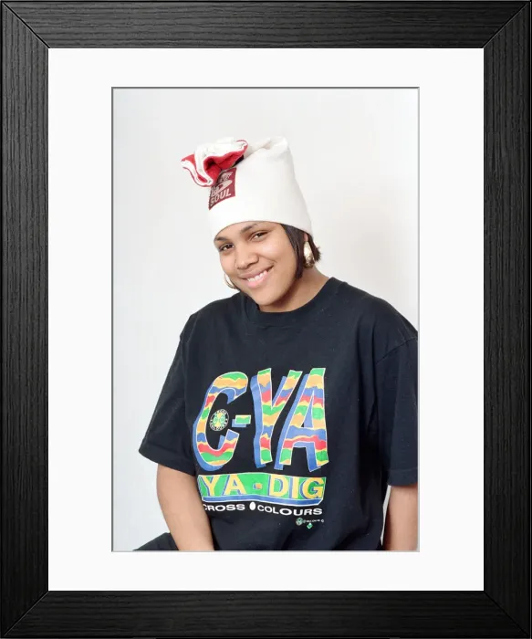 Framed Print : English rapper Monie Love. 16th March 1993 Framed Print : English rapper Monie Love. 16th March 1993