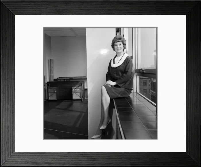 Framed Print : Jean Alexander, who plays the part of Hilda Ogden in Coronation Street. 17th August 1965 Framed Print : Jean Alexander, who plays the part of Hilda Ogden in Coronation Street. 17th August 1965