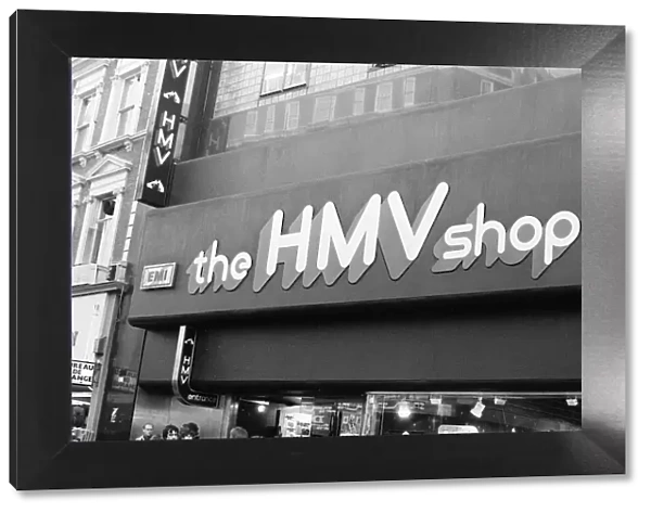 The HMV Shop, Oxford Street, London, 31st December 1977. His Masters Voice