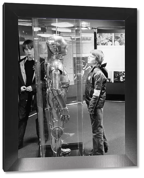 Star Wars Exhibition on display at the Science Museum, London, 30th December 1977