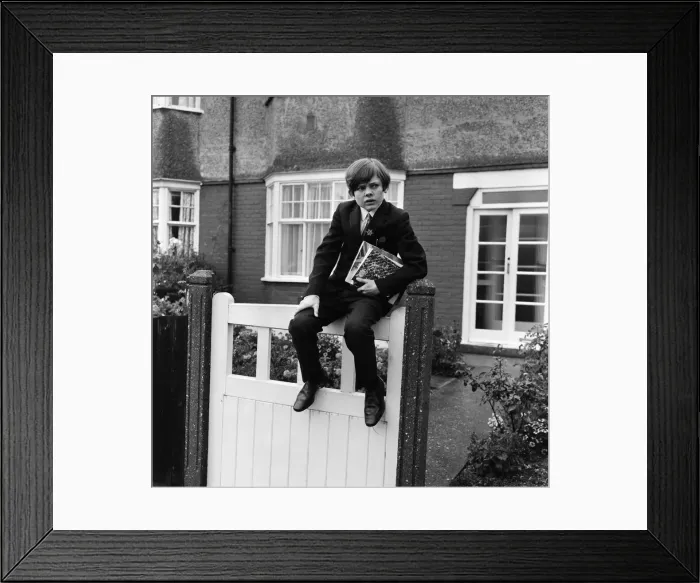 Framed Print : Child actor Jack Wild, who played the role of the Artful Dodger in the 1968 film