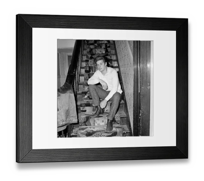 Framed Print : Pete Best, former Beatles drummer, at home in Hymans Green Framed Print : Pete Best, former Beatles drummer, at home in Hymans Green