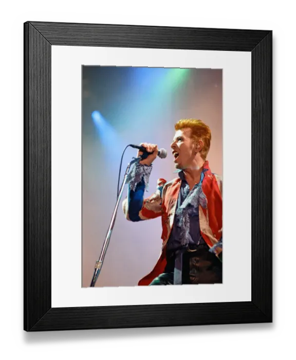Framed Print : David Bowie live at The Phoenix Festival, Long Marston Airfield, Stratford-upon-Avon Framed Print : David Bowie live at The Phoenix Festival, Long Marston Airfield, Stratford-upon-Avon