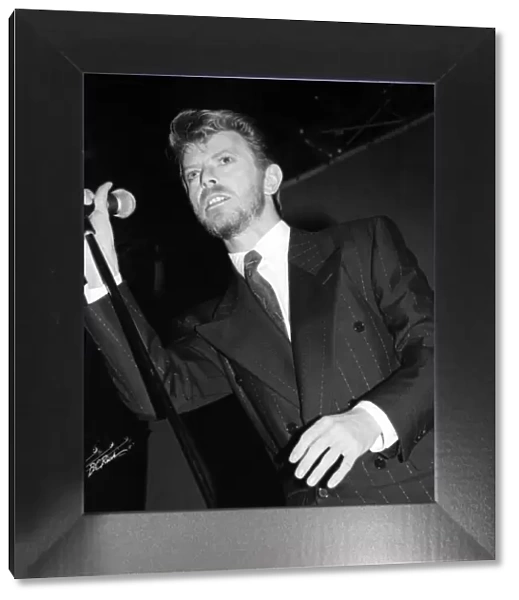 David Bowie performing at the Newport Centre. 1st July 1989