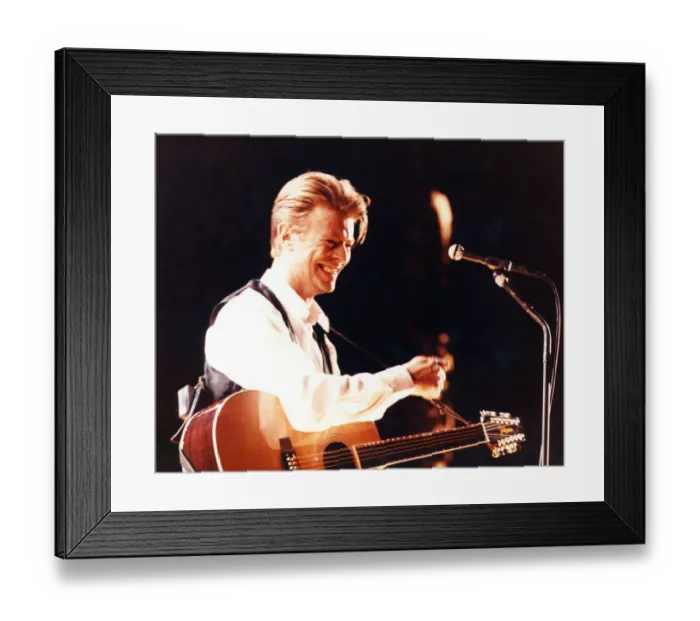 Framed Print : David Bowie in concert. 20th March 1990