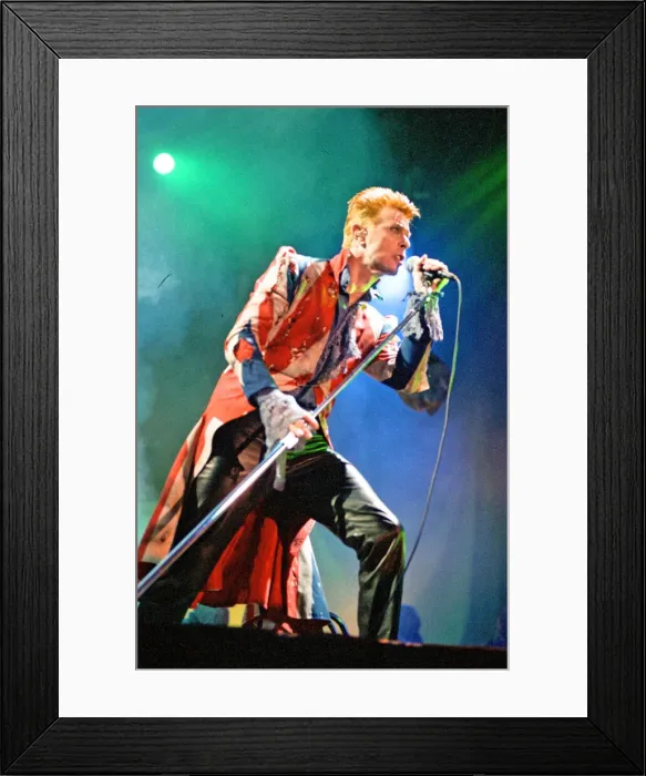 Framed Print : David Bowie live at The Phoenix Festival, Long Marston Airfield, Stratford-upon-Avon Framed Print : David Bowie live at The Phoenix Festival, Long Marston Airfield, Stratford-upon-Avon