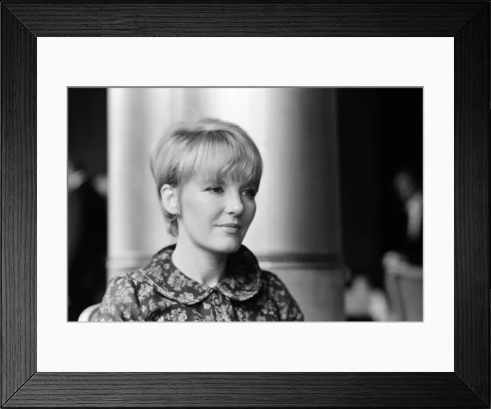 Framed Print : Petula Clark appears at a press reception at the Savoy. She is in London to open in Framed Print : Petula Clark appears at a press reception at the Savoy. She is in London to open in