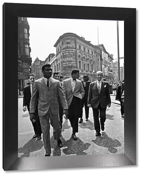 Cassius Clay aka (Muhammad Ali), in London for his fight against Henry Cooper