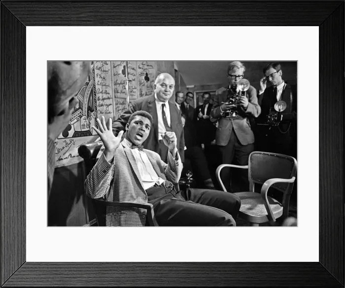 Framed Print : Cassius Clay, in London for fight against Henry Cooper, London, 27th May 1963